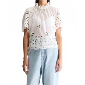 NEW BELLEROSE darlene top in white